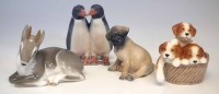 Lot 113 - Four Royal Copenhagen animals.