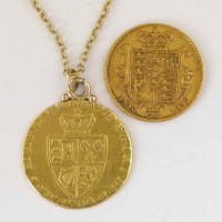 Lot 222 - William IV gold sovereign, 1832 (VF); George III