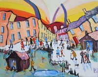 Lot 271 - Peter Chippendale, The Pond, acrylic.