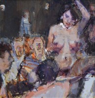 Lot 275 - Don McKinlay, Fame and Fortune a la Mode, oil.