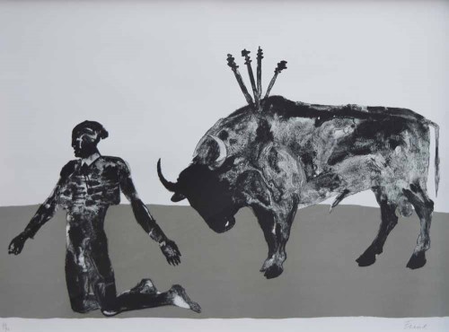 364 - Elisabeth Frink, Corrida III, signed lithograph.