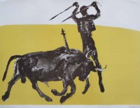 Lot 366 - Elisabeth Frink, Corrida II, signed lithograph.