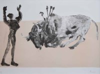 Lot 367 - Elisabeth Frink, Corrida V, signed lithograph.