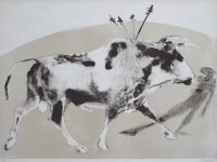 Lot 368 - Elisabeth Frink, Corrida I, signed lithograph.
