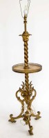 Lot 426 - Gilt metal standard lamp.