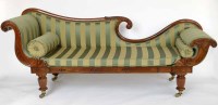 Lot 450 - Rosewood chaise longue.