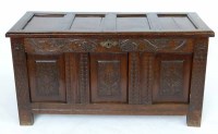 Lot 490 - Oak blanket chest.