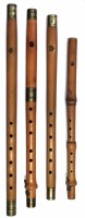Lot 27 - Three box wood fifes also a piccolo.