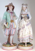 Lot 72 - Pair of Bisque figures.