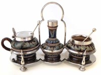 Lot 88 - Doulton Lambeth condiments.