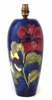 Lot 100 - Moorcroft lampbase