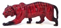 Lot 118 - Royal Doulton flambe tiger