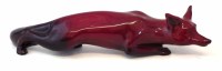 Lot 119 - Royal Doulton flambe stalking fox