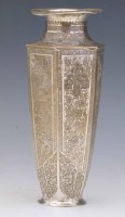 Lot 153 - Chinoiserie hexagonal vase