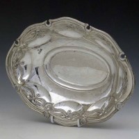Lot 169 - Oval silver bowl, 8oz, 12dwt.