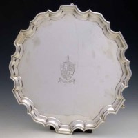 Lot 181 - Silver tray.