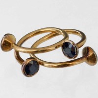 Lot 206 - Pair of gold torc cufflinks