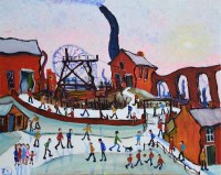 Lot 276 - Peter Chippendale, The Mine, acrylic.