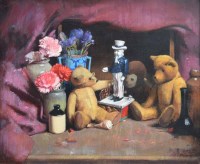 Lot 281 - Bohuslav Barlow (1947-), Uncle Sam, oil.
