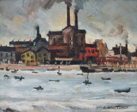 Lot 284 - William Turner, Poole Harbour, oil.