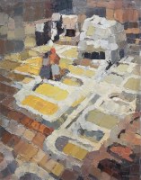 Lot 295 - Millicent Ayrton, Dye Vats, Fez, Morocco, oil.