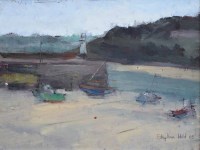 Lot 309 - Stephen Wild, Harbour scene, oil.