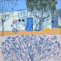 Lot 318 - Andrew Macara, Tree Shadows, Faliraki, Rhodes, oil.