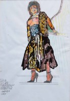 Lot 350 - John Bratby, Portrait of Patti, drawing.