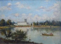 Lot 397 - J. Alfonso Toft, Trentham Hall, oil.