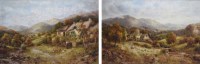Lot 398 - Robert John Hammond, Near Aberglaslyn, North Wales and Near Abergele, North Wales, oil (2)