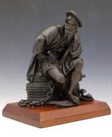 Lot 441 - Bronze figure of Christopher Columbus.