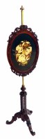 Lot 527 - William IV rosewood pole screen