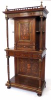 Lot 538 - 19th century French walnut side cabinet