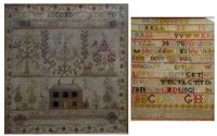 Lot 9 - 2 framed samplers