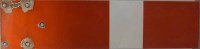 Lot 30 - Enamel red and white locomotive signal