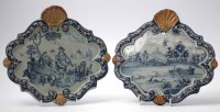 Lot 100 - Pair of Delft plaques