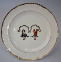 Lot 132 - Spode Felspar 'Amcotts Ingilby' Armorial plate