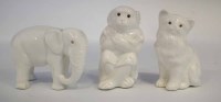 Lot 146 - Bernard Moore elephant, cat and monkey