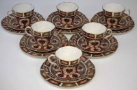 Lot 163 - Royal Crown Derby tea set, decorated with imari