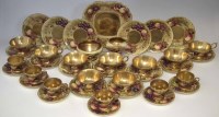Lot 189 - Aynsley tea and coffee service, decorated with