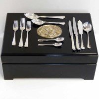 Lot 233 - Davenport and Sullivan plated canteen of cutlery