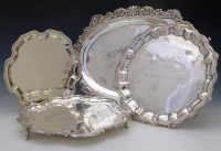 Lot 238 - Vummidiar Madras Races oval trophy tray and