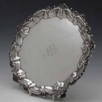 Lot 253 - George IV silver salver.