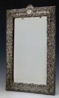 Lot 263 - Silver framed mirror