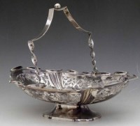 Lot 265 - Silver open work basket