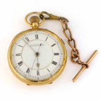 Lot 349 - W Corke & Son Wolverhampton, 18ct gold pocket