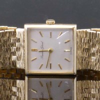 Lot 368 - Bueche-Girod 9ct gold bracelet watch, London 1967