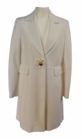 Lot 375 - Moschino 'cheapandchic' white jacket with daisy