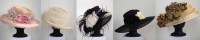 Lot 434 - A collection of five occasional hats