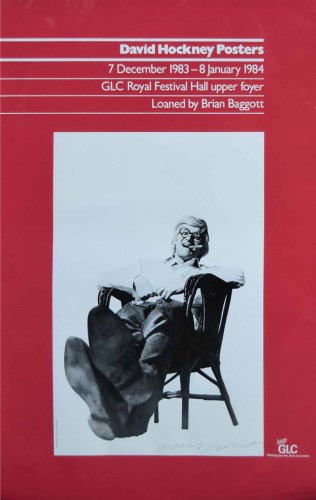 Lot 588 - David Hockney signed exhibition poster.